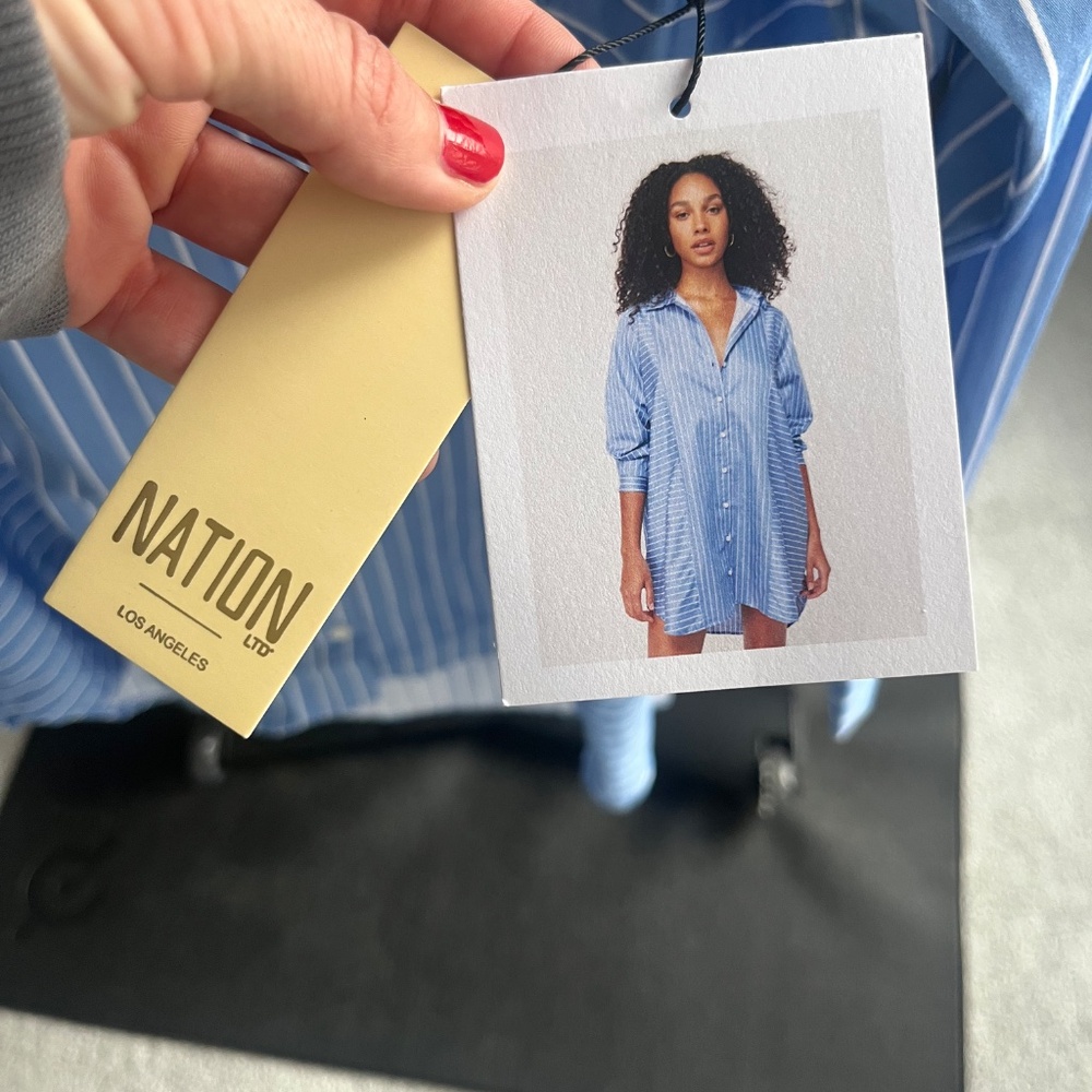 Nation LTD Marni Oversized Button Up Mini - Picture 2 of 5